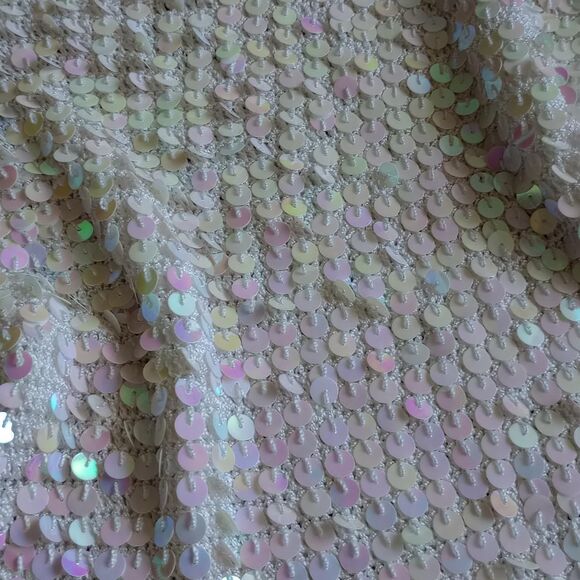 Y2K Iridescent Crochet Sequined Mermaid Top - Picture 3 of 4